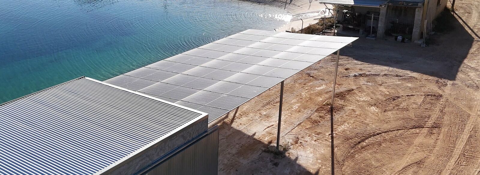 Off-grid photovoltaic installation on a rural farm replacing diesel generators