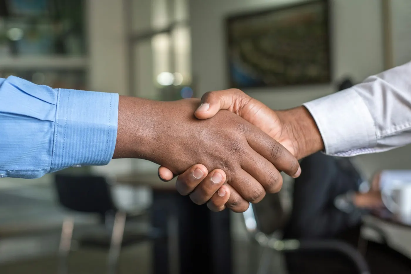 Business handshake — choosing a partner for a 30-year solar system