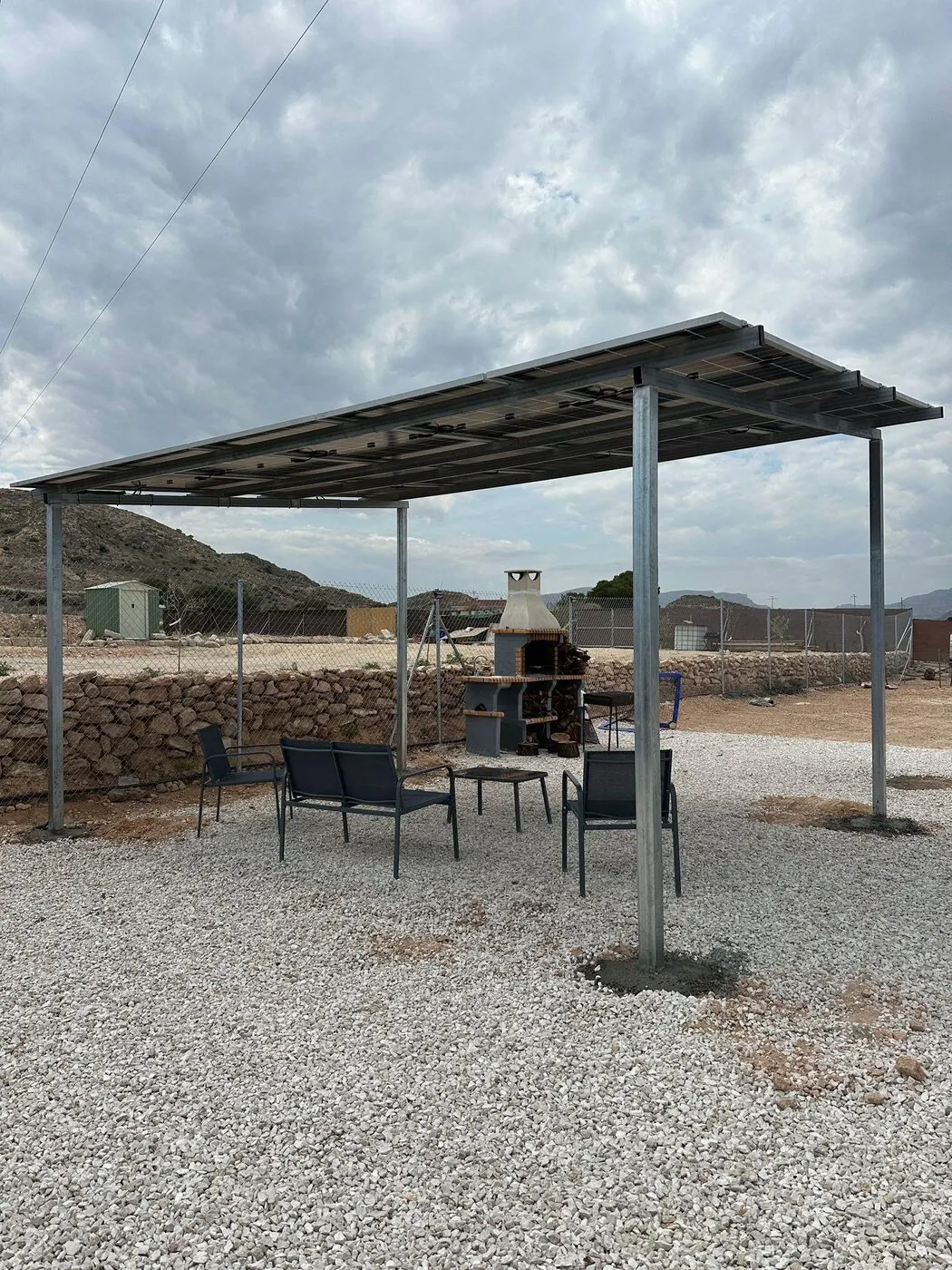 Von A Todo Sol installierte Solarpergola